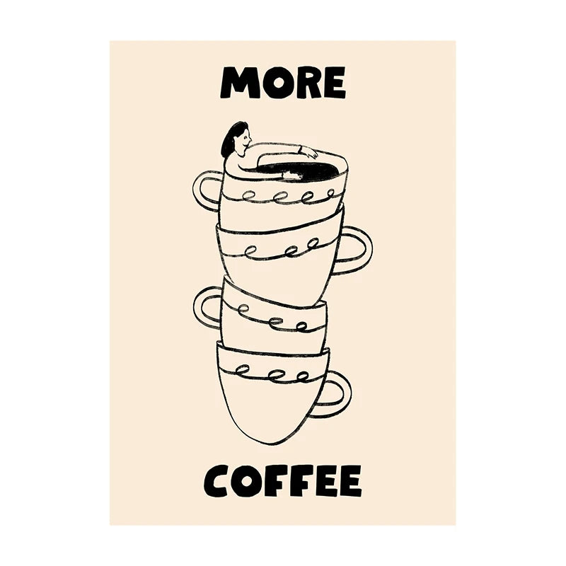 "Coffee Diver" Poster