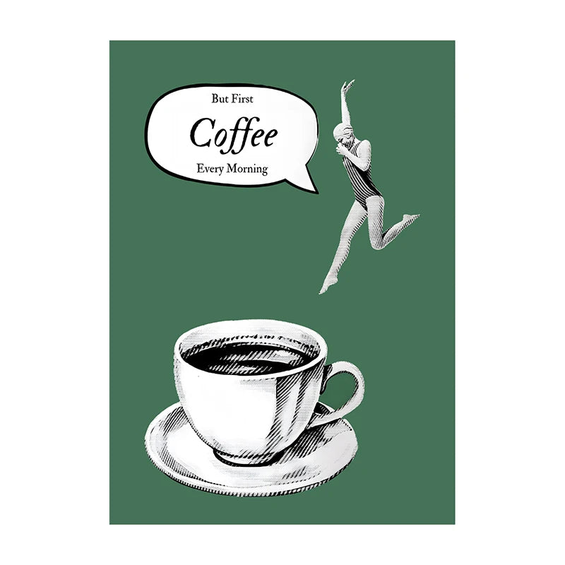 "Coffee Diver" Poster