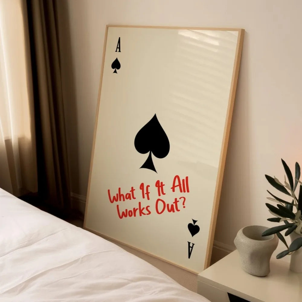 "Spader Ess What If It All Works Out?" Poster