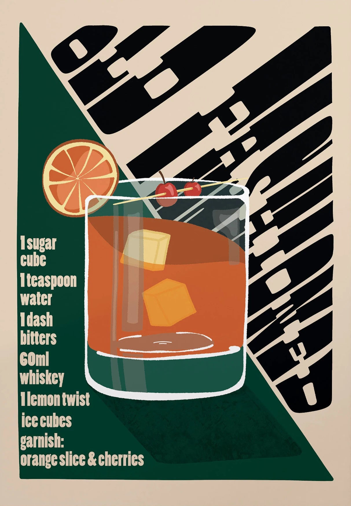 "Vintage Cocktail" Poster
