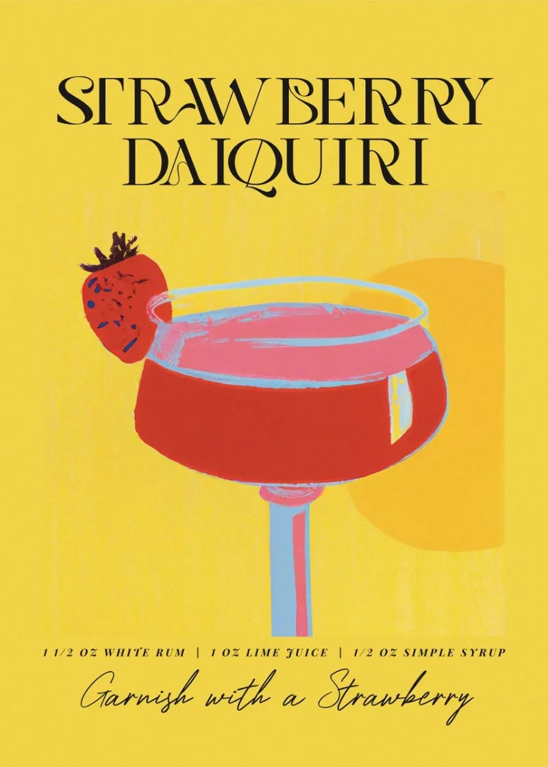 "Vintage Drinks" Poster