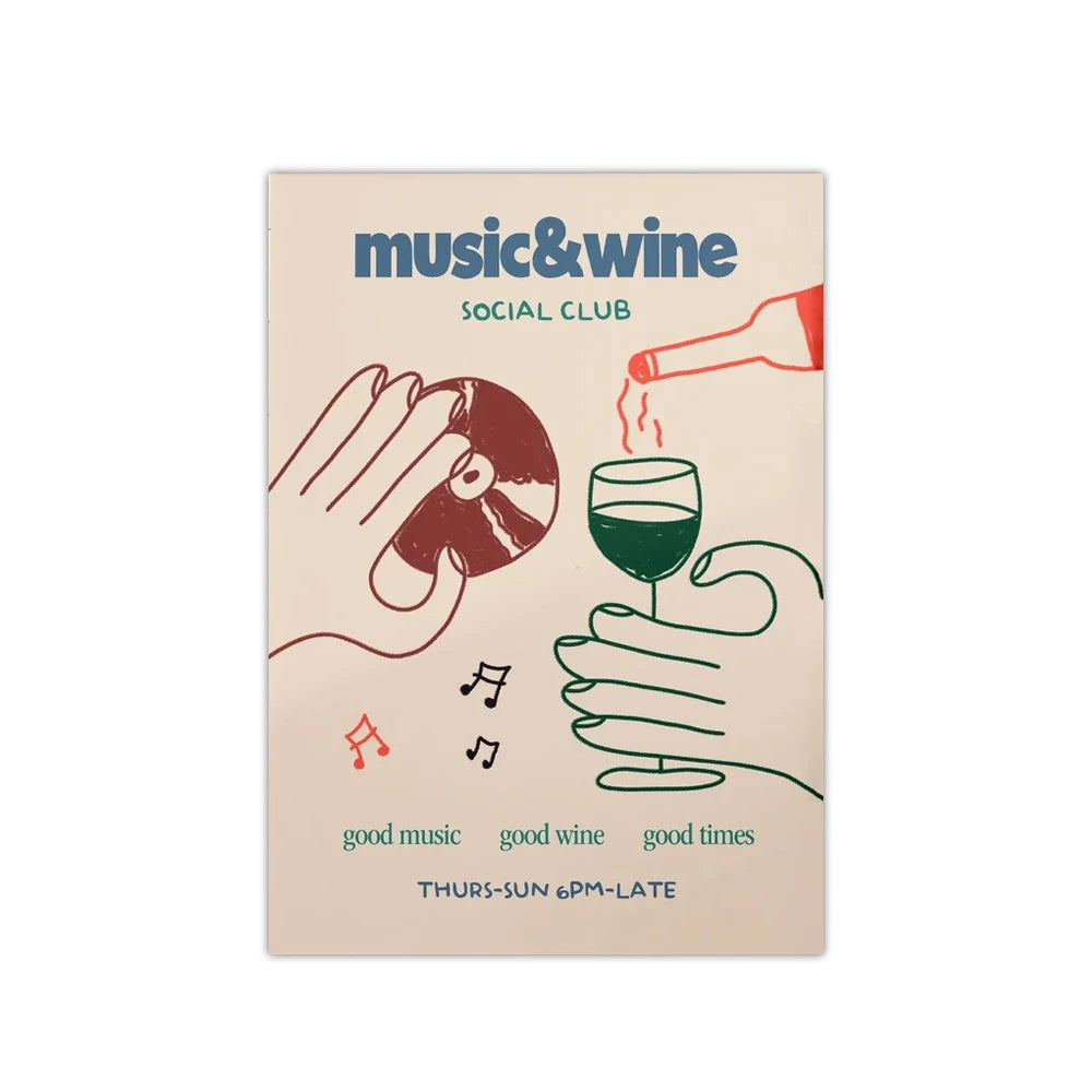 "Music & Wine" Poster