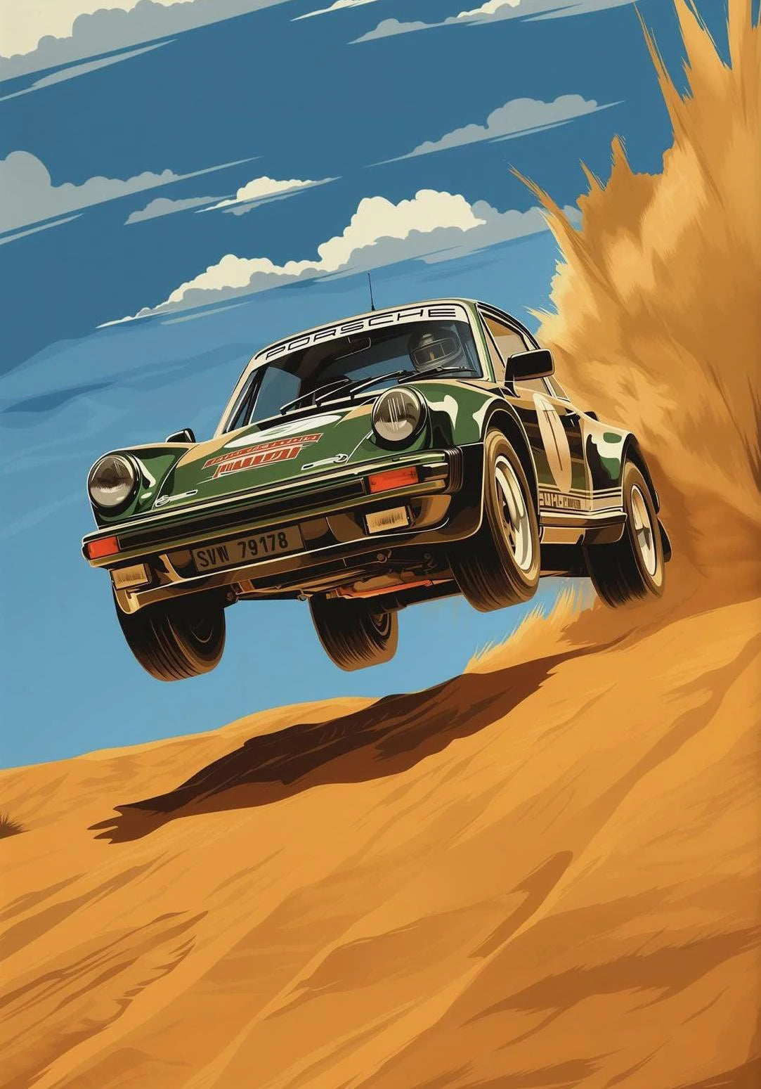 "Klassisk Porsche" Poster