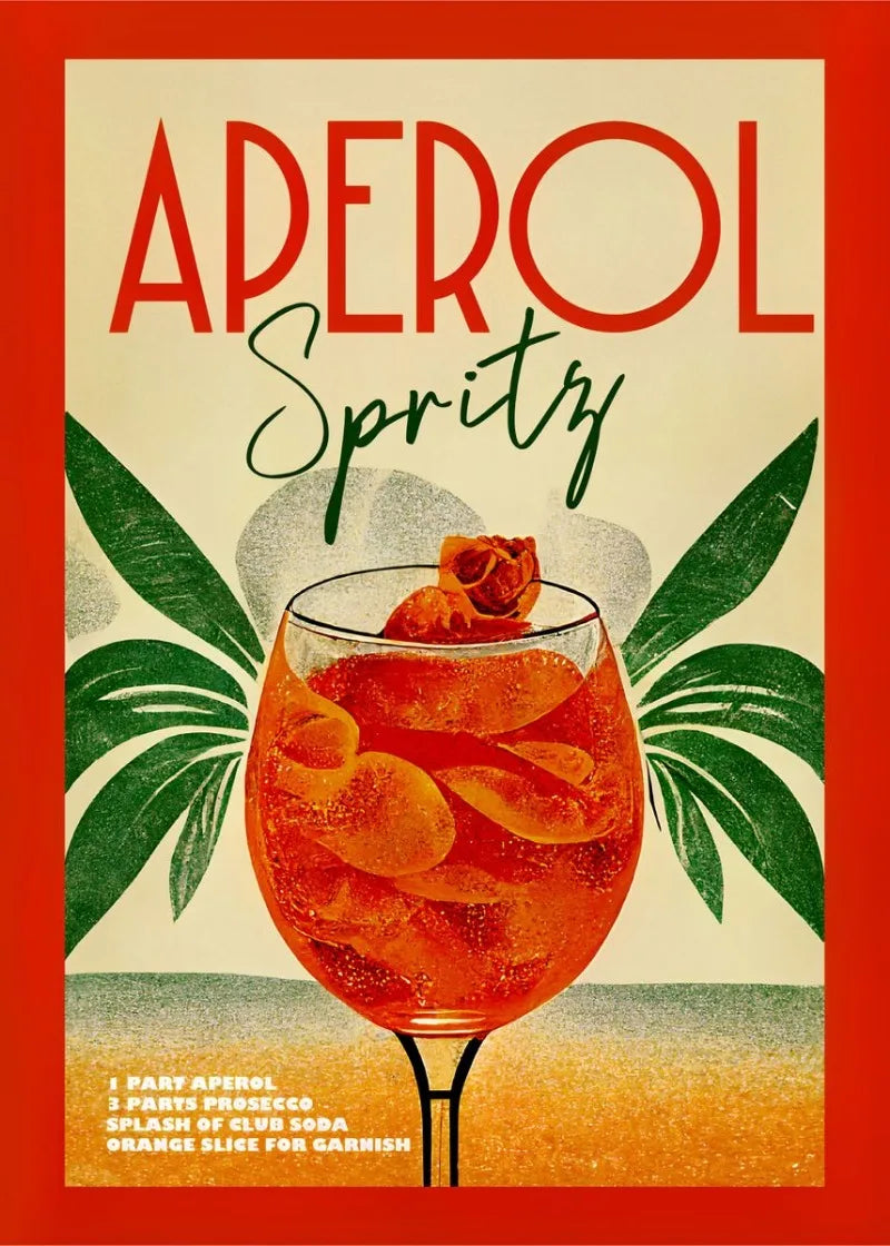 "Vintage Drinks" Poster