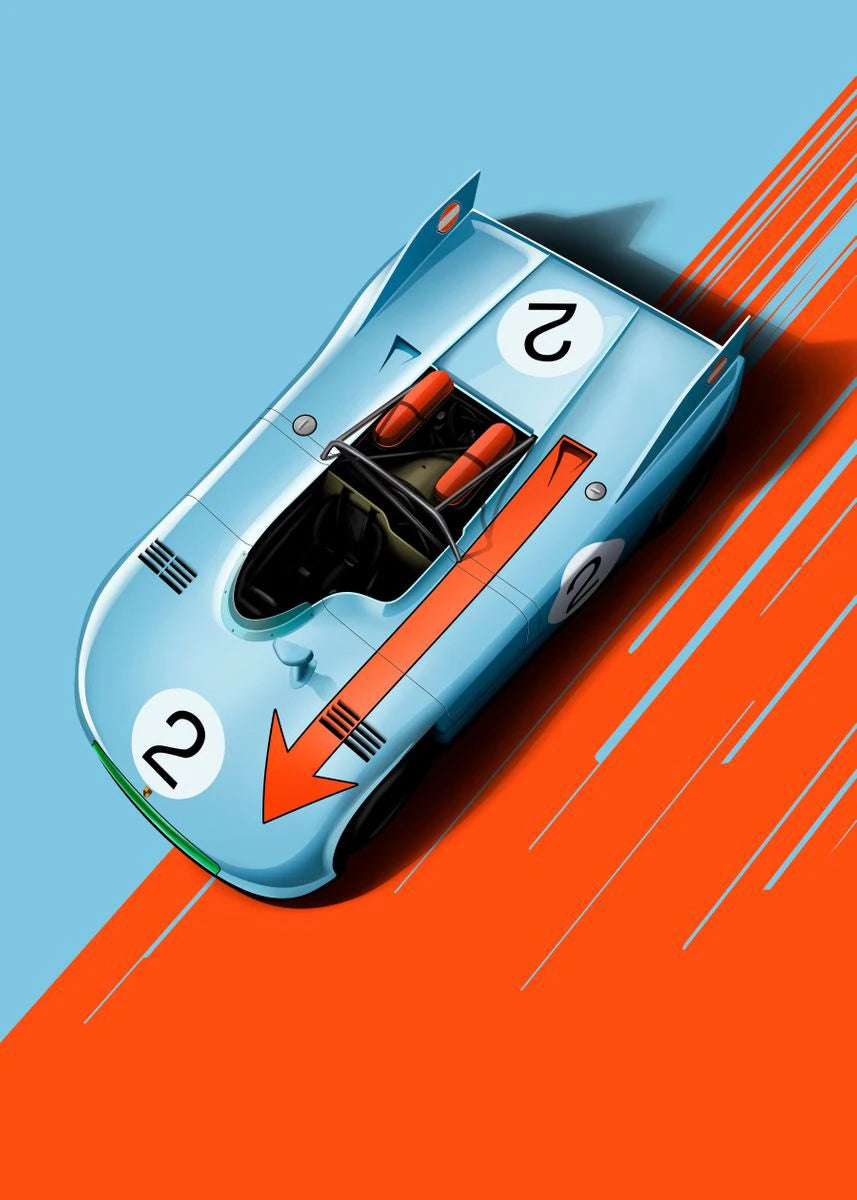 "Ikoniska Racingbilar" Poster