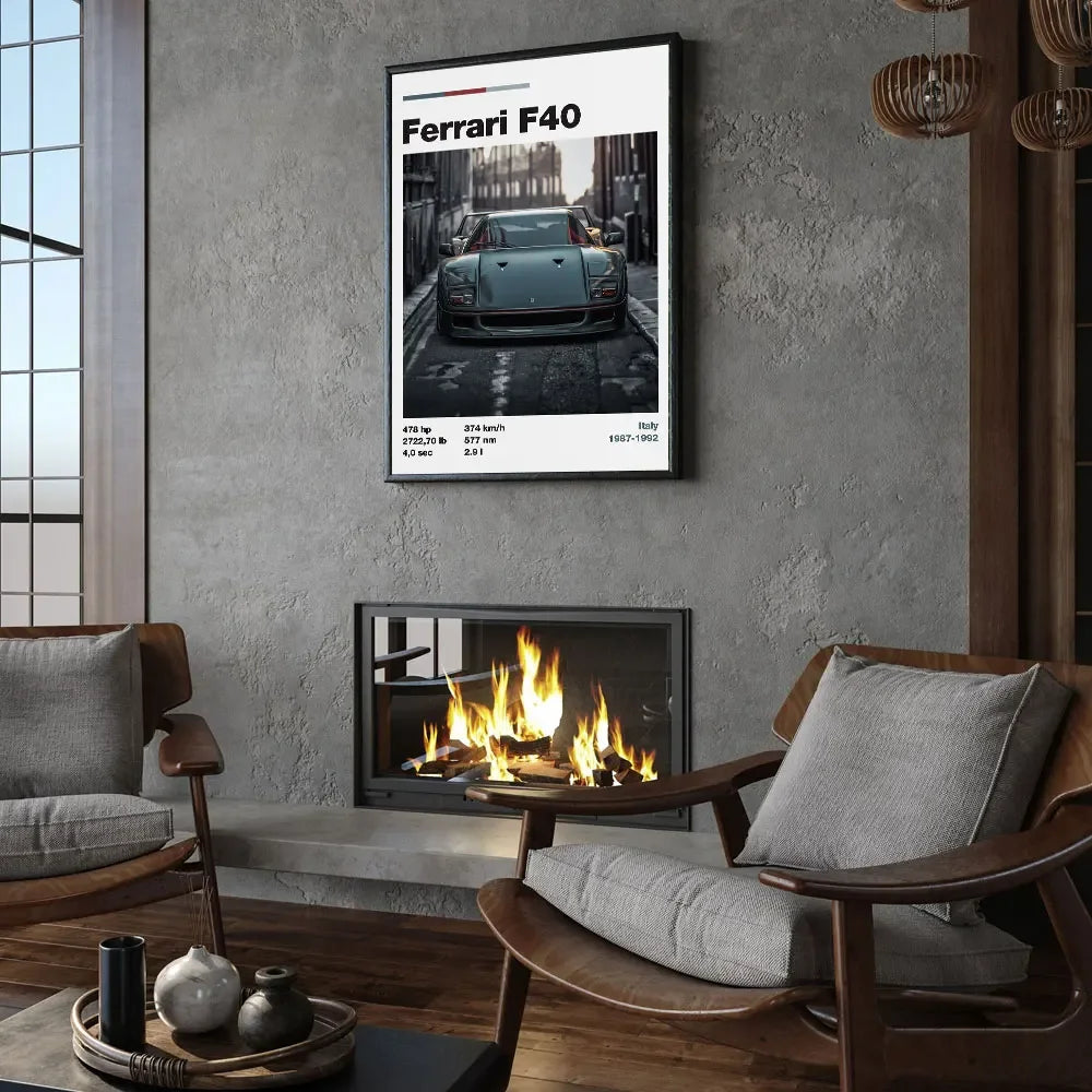 "Ferrari F40" Poster