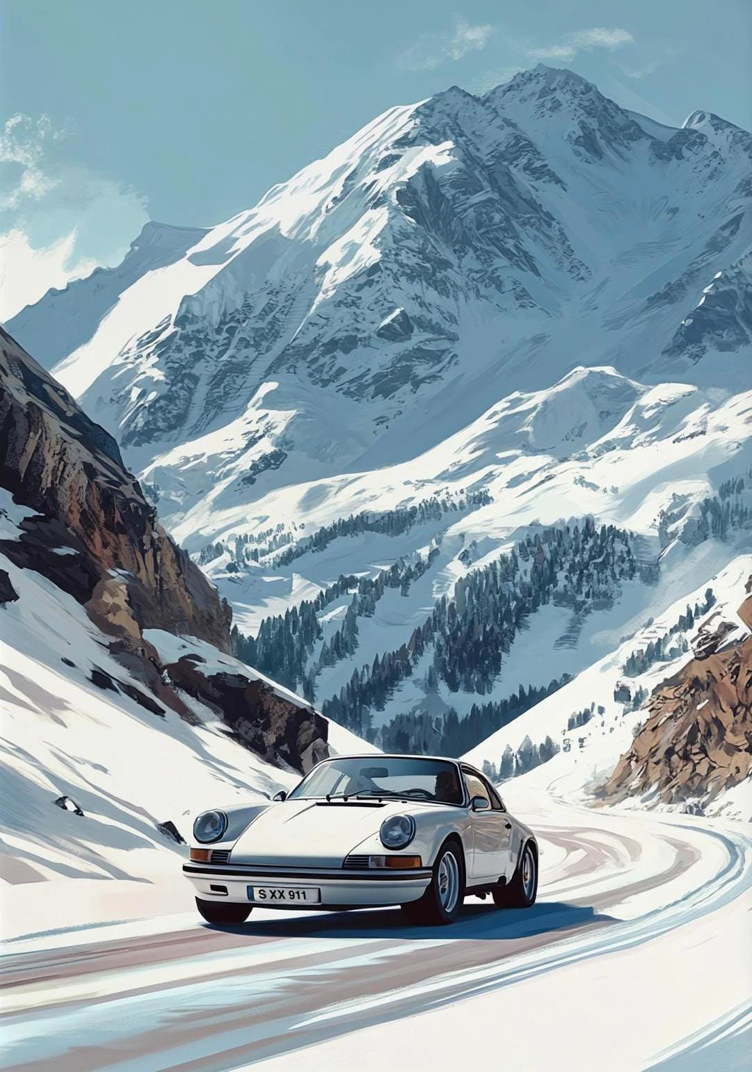 "Klassisk Porsche" Poster