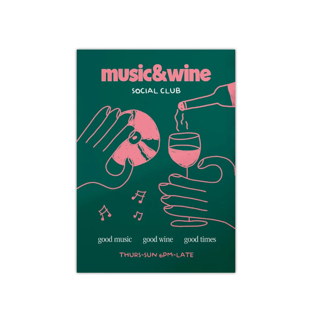 "Music & Wine" Poster