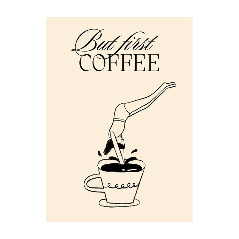 "Coffee Diver" Poster