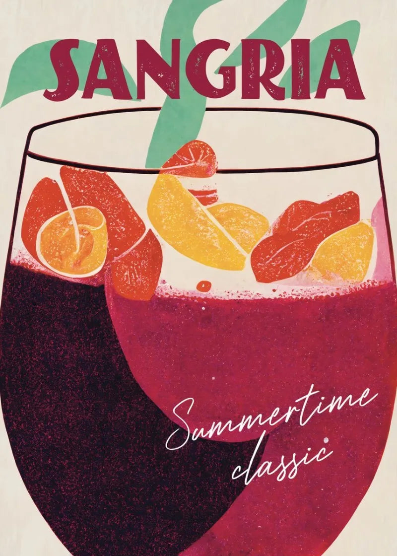 "Vintage Drinks" Poster
