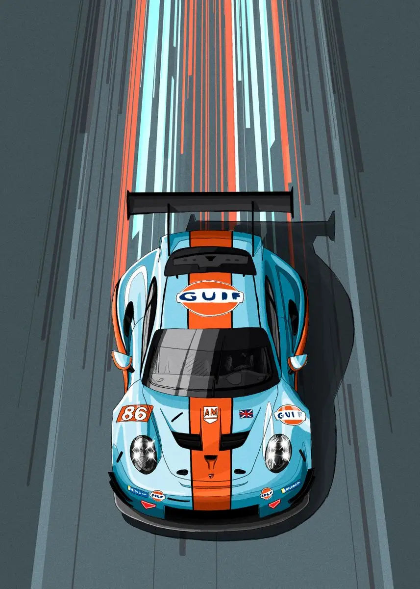 "Ikoniska Racingbilar" Poster