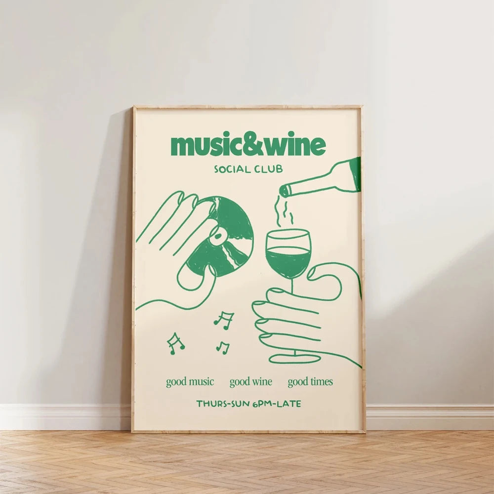 "Music & Wine" Poster