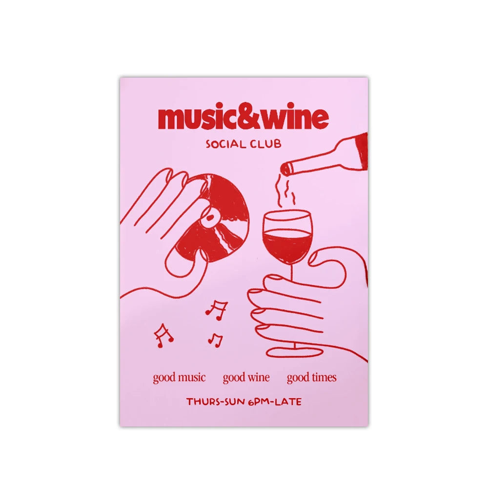 "Music & Wine" Poster