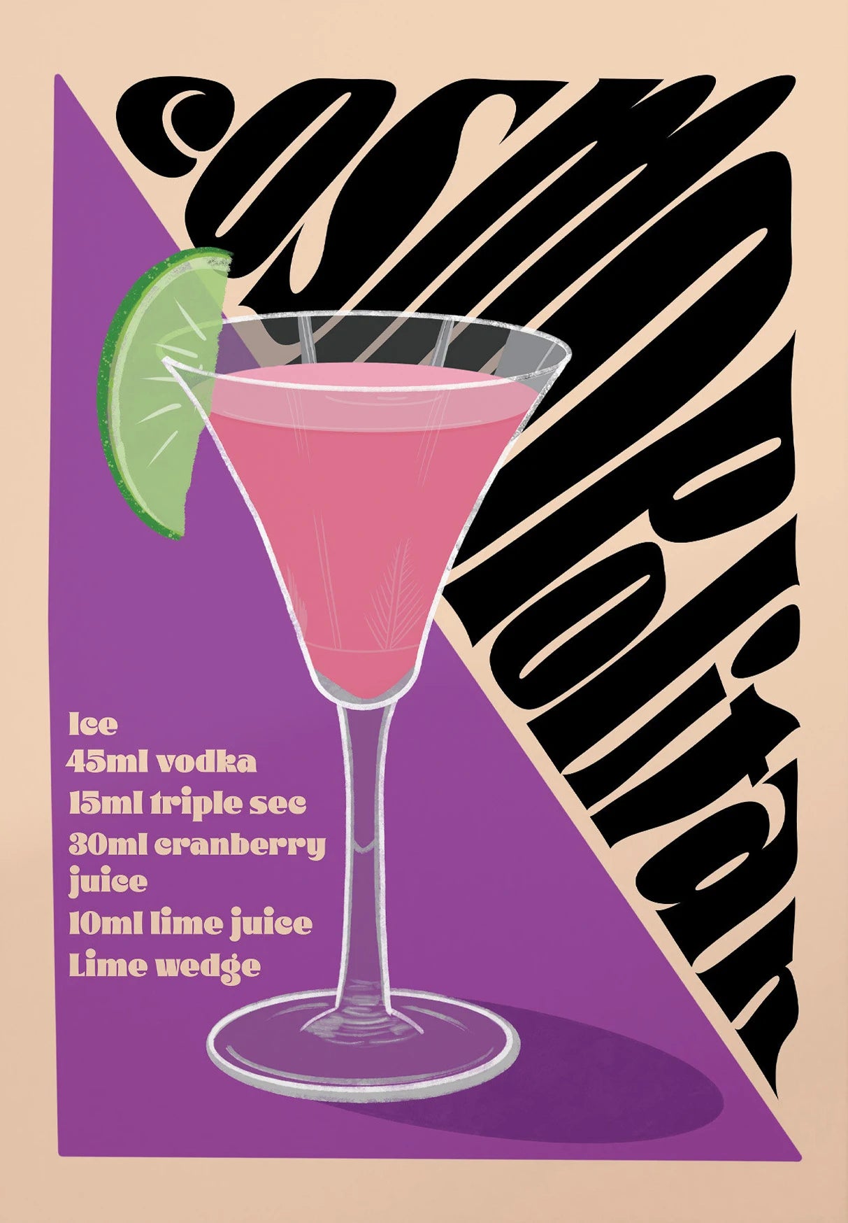 "Vintage Cocktail" Poster