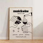 "Music & Wine" Poster