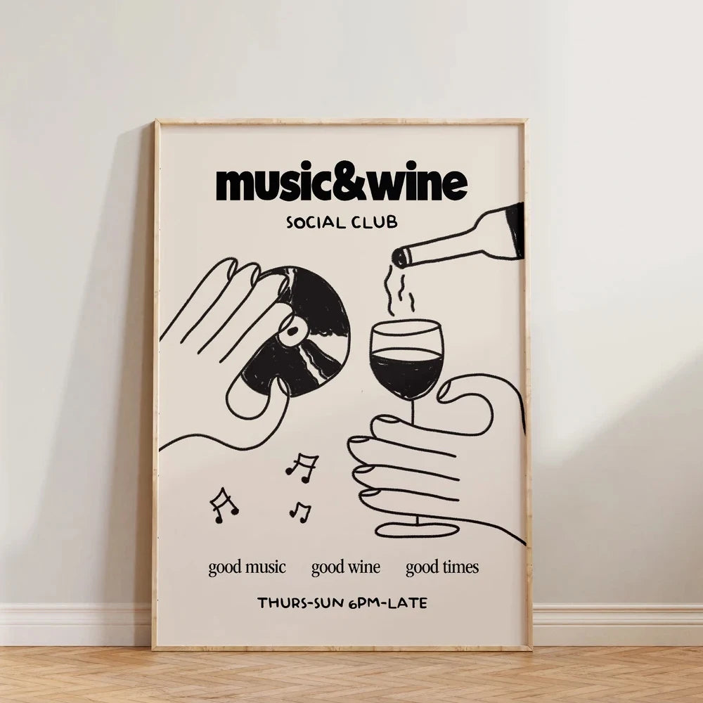 "Music & Wine" Poster