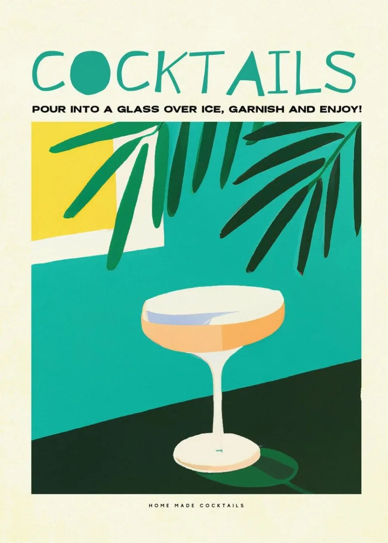 "Vintage Drinks" Poster