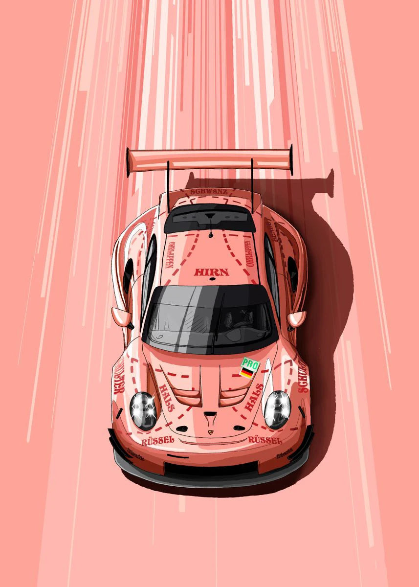 "Ikoniska Racingbilar" Poster