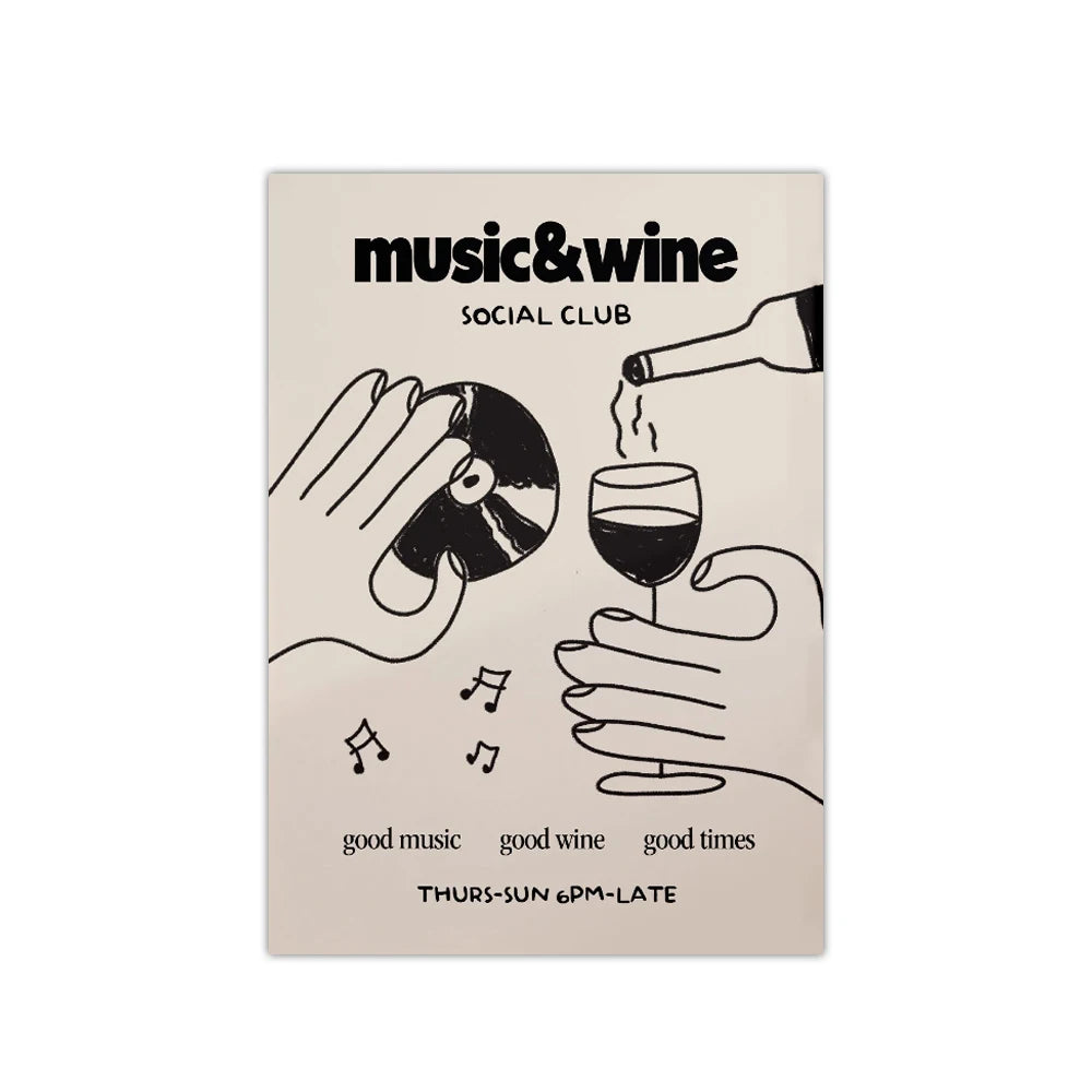 "Music & Wine" Poster