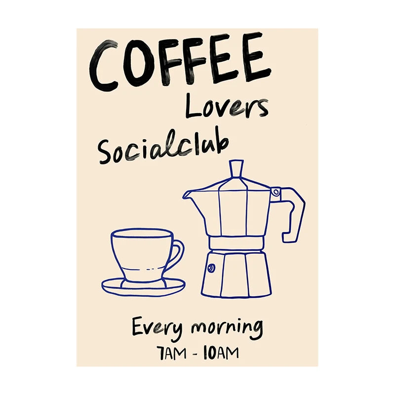 "Coffee Diver" Poster