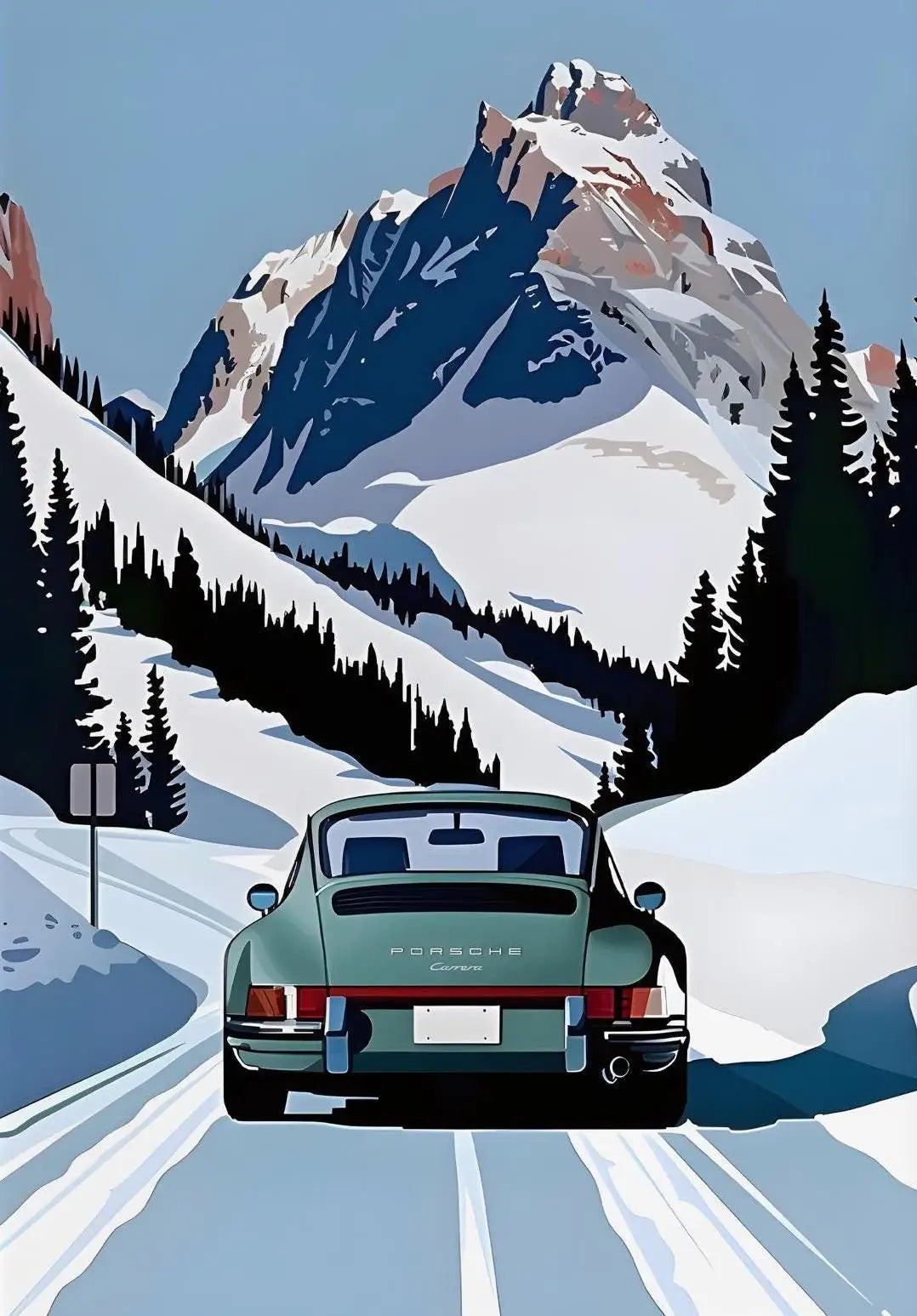"Klassisk Porsche" Poster