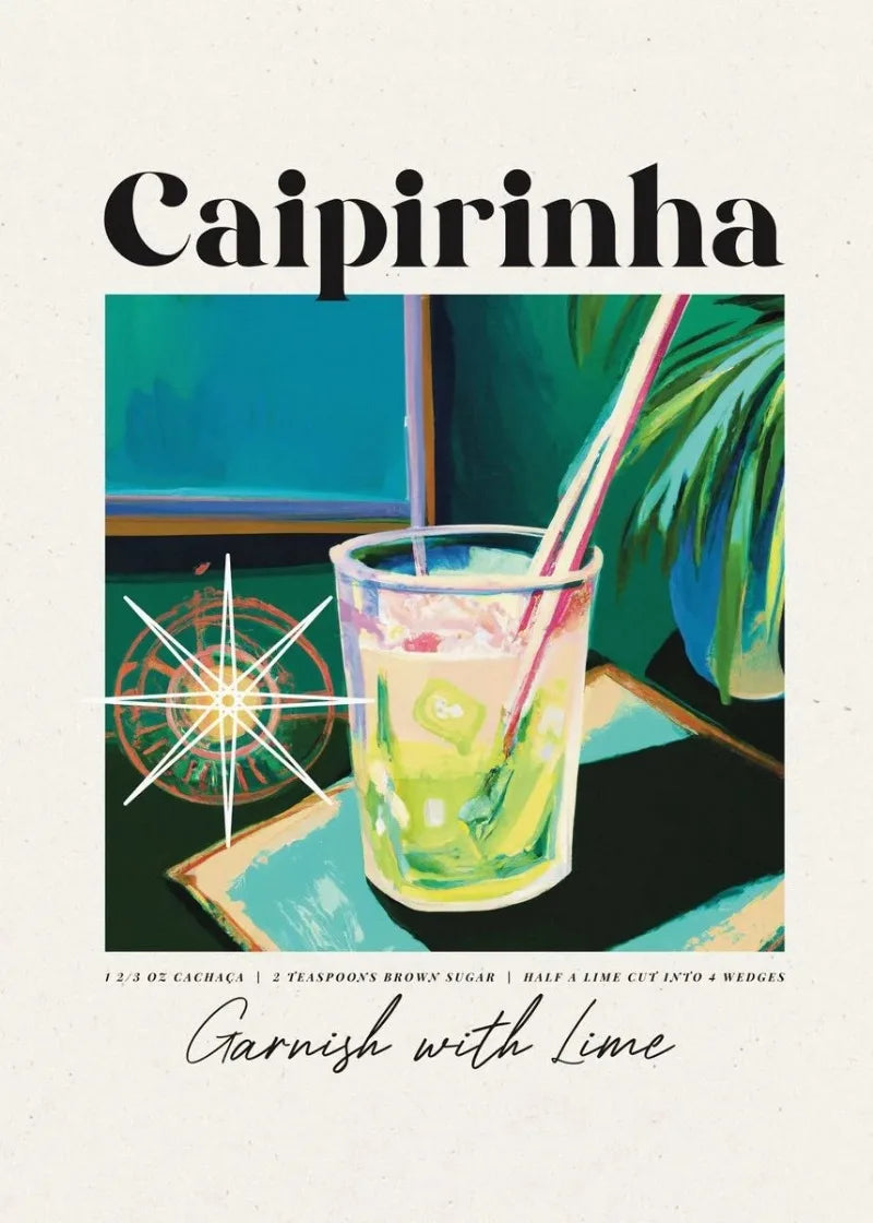 "Vintage Drinks" Poster