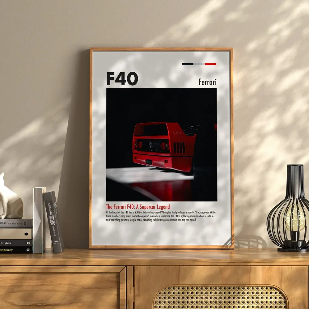 "Ferrari F40" Poster