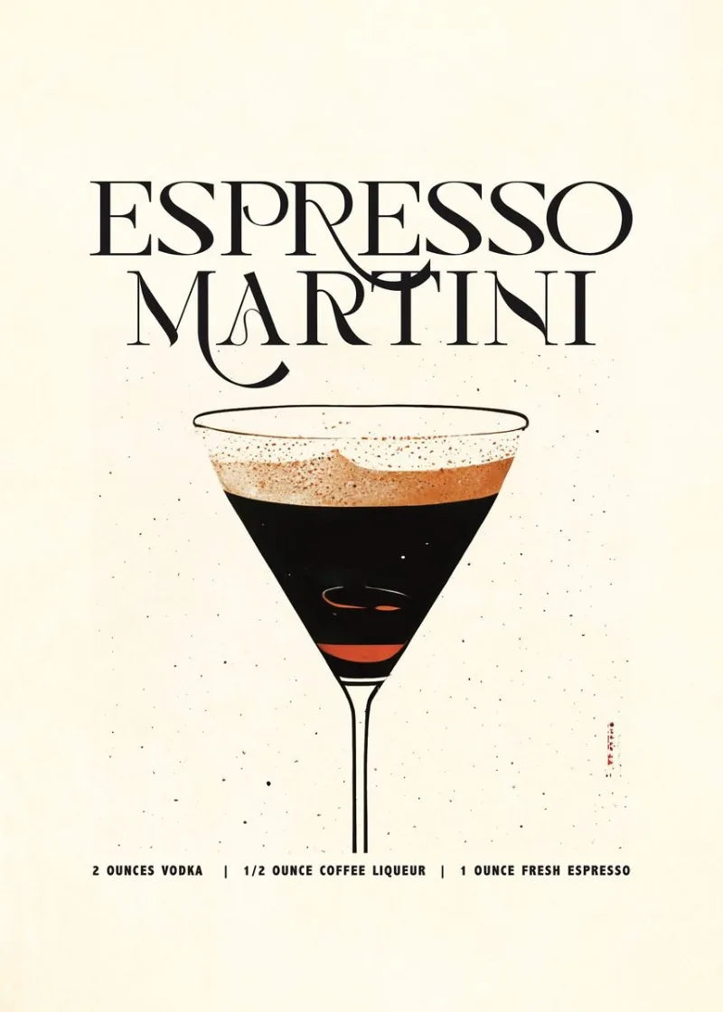 "Vintage Drinks" Poster