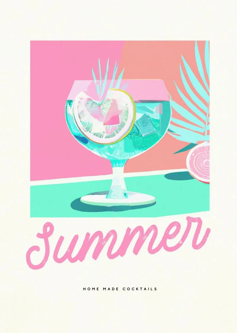 "Vintage Drinks" Poster