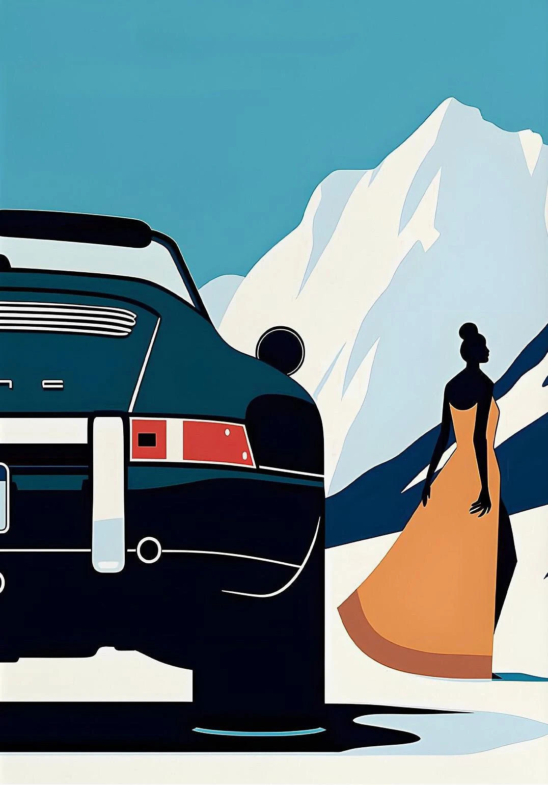 "Klassisk Porsche" Poster