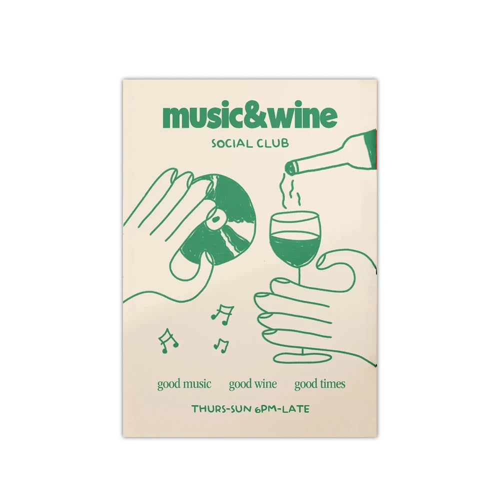 "Music & Wine" Poster
