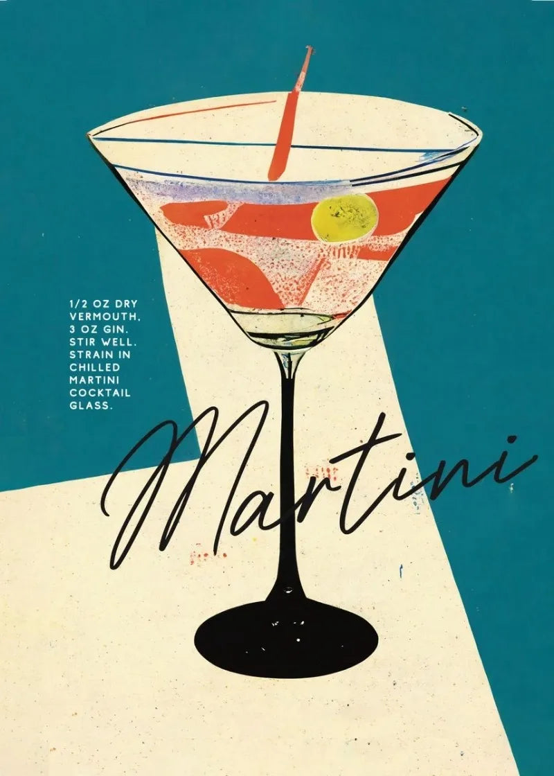 "Vintage Drinks" Poster