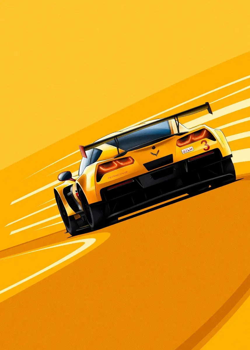 "Ikoniska Racingbilar" Poster