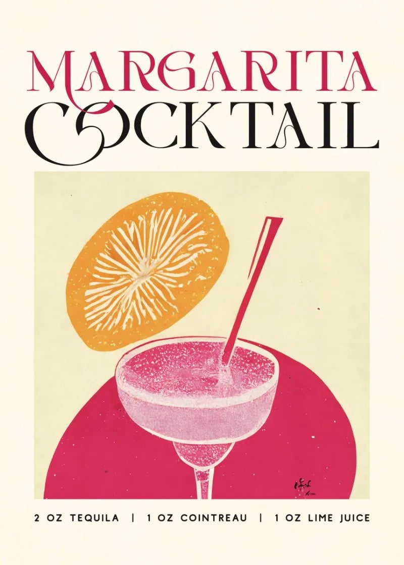 "Vintage Drinks" Poster