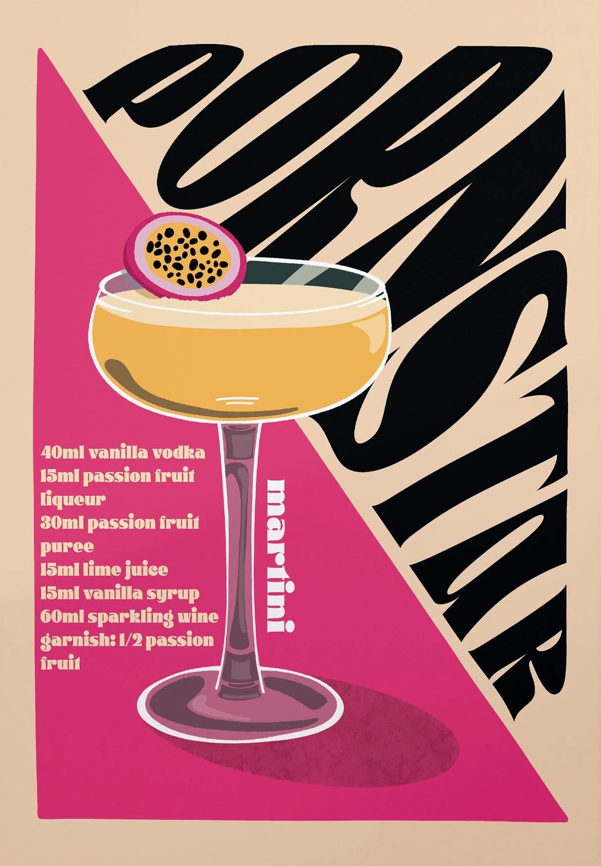 "Vintage Cocktail" Poster