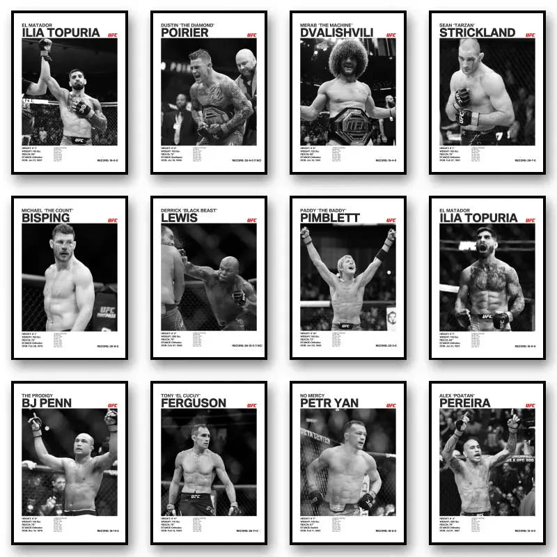 "MMA Fighters" Poster