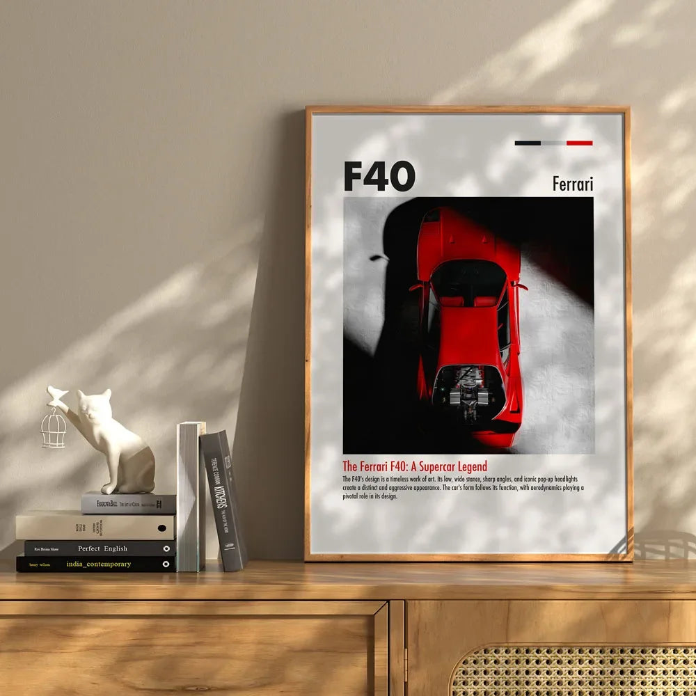 "Ferrari F40" Poster