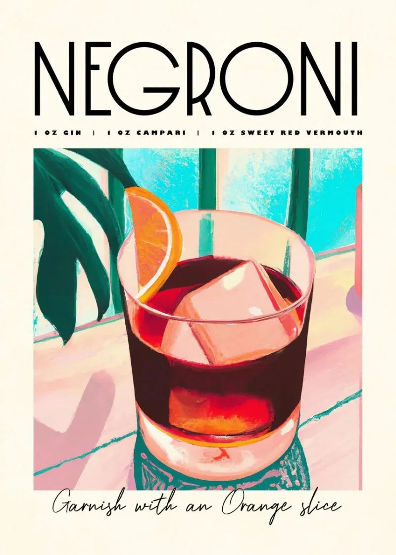 "Vintage Drinks" Poster