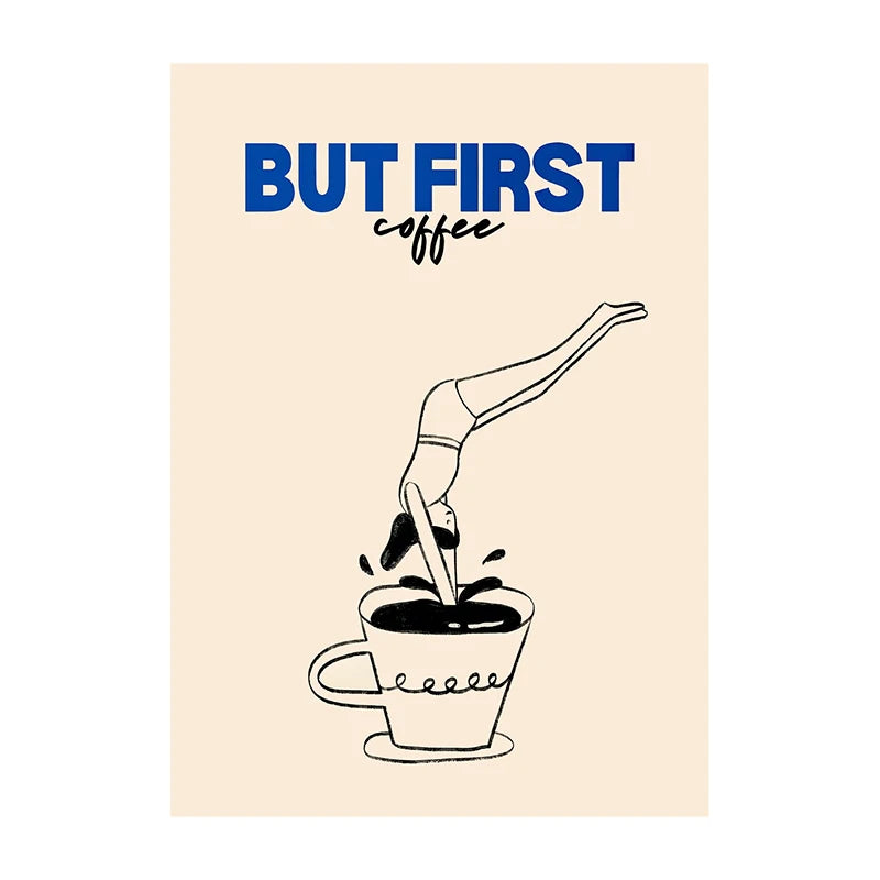 "Coffee Diver" Poster