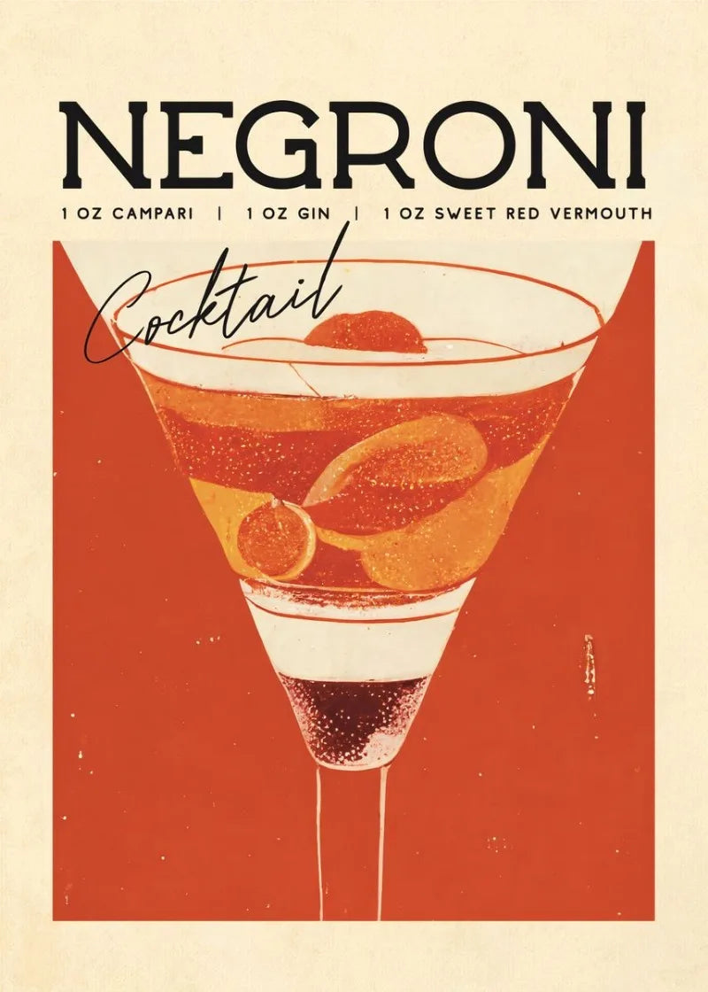 "Vintage Drinks" Poster