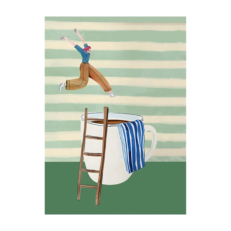 "Coffee Diver" Poster