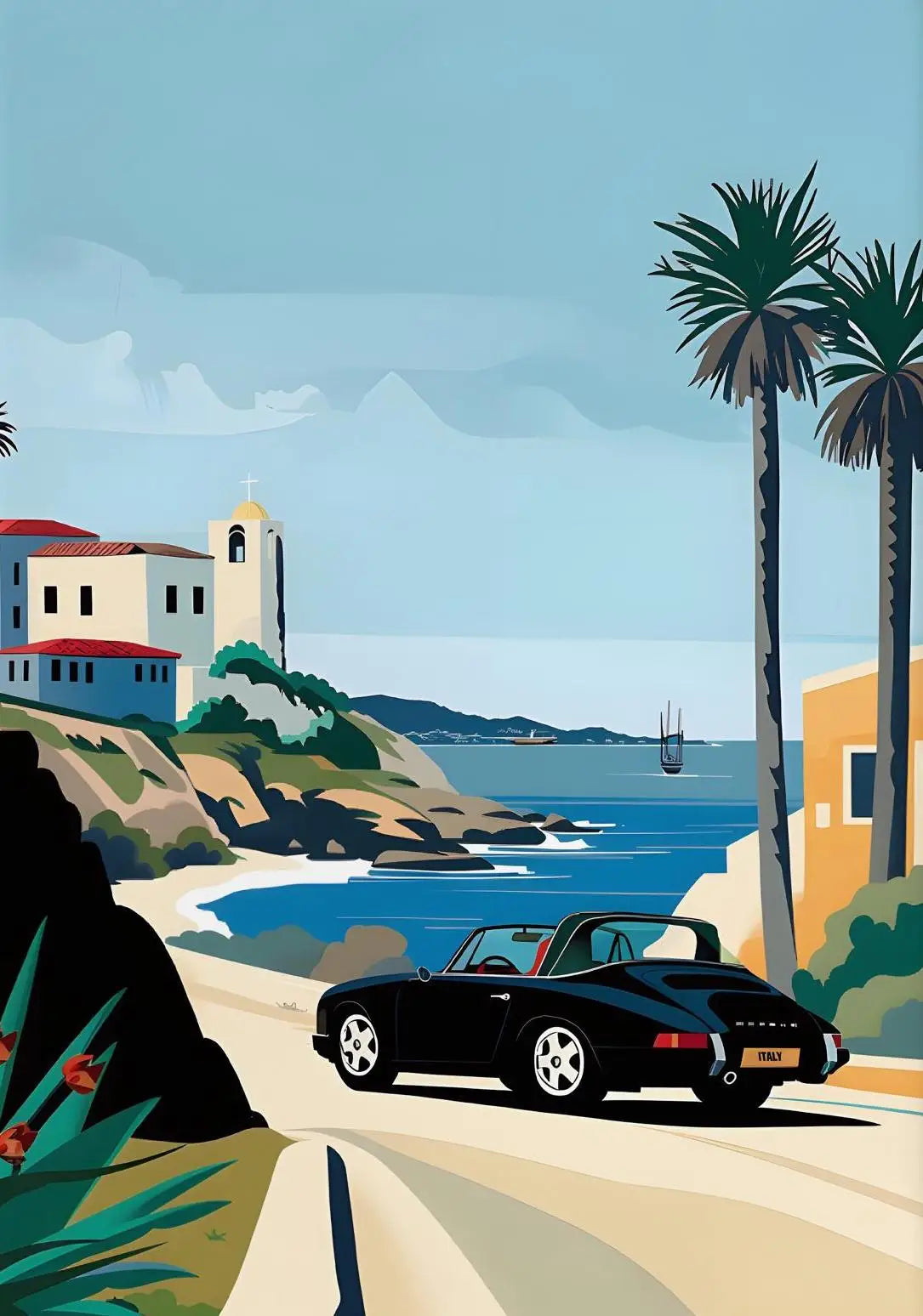 "Klassisk Porsche" Poster