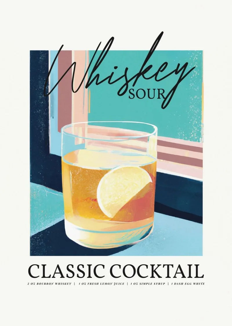 "Vintage Drinks" Poster