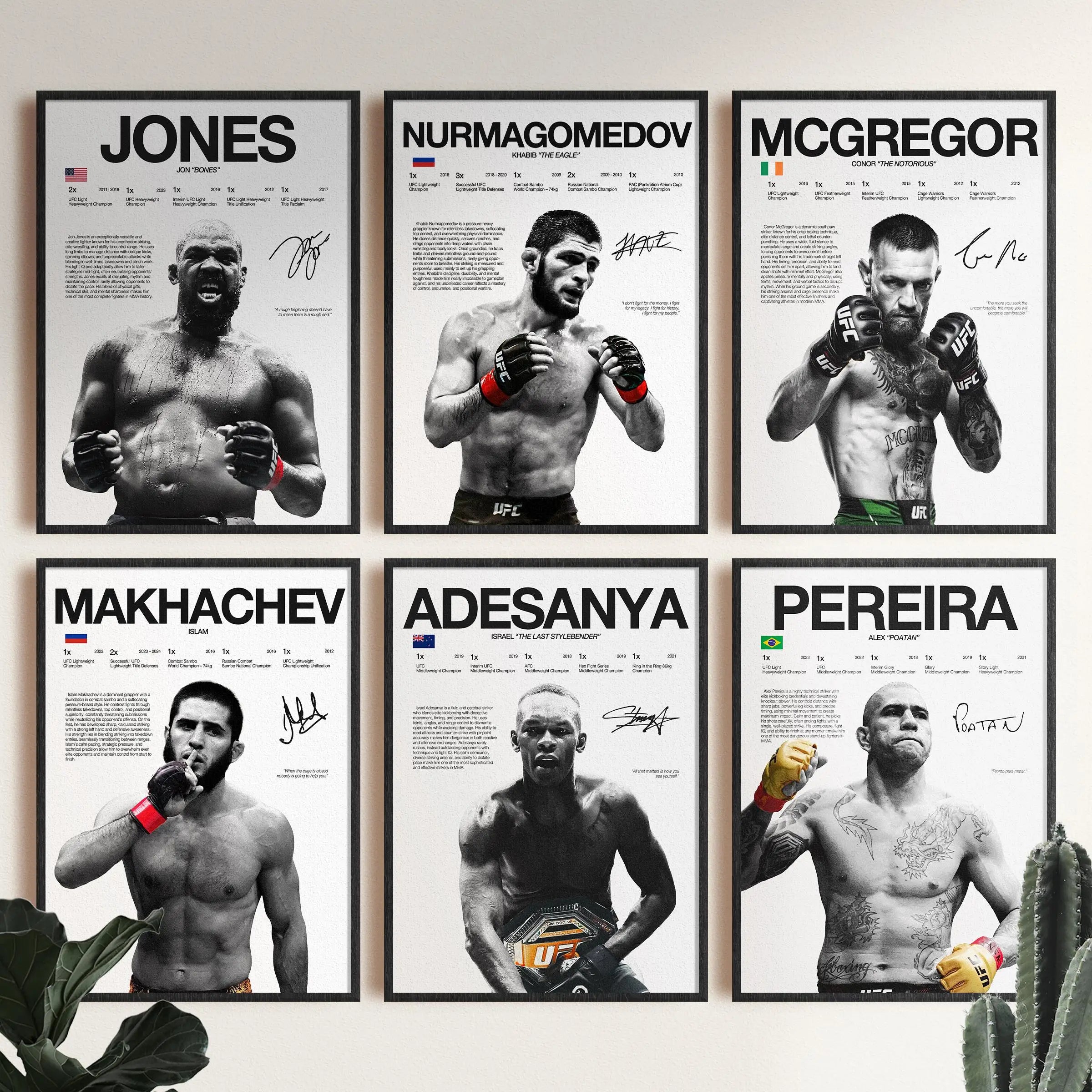 "Legendariska UFC Boxare" Poster
